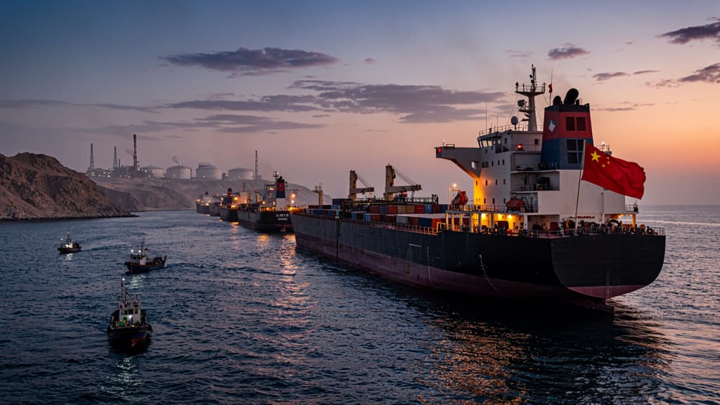 China Joins Tanker Queue to Navigate Strait of Hormuz Amid U.S.-Iran Ceasefire