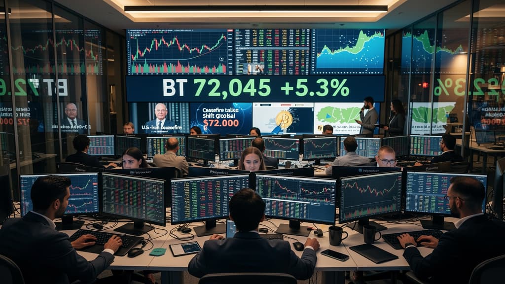 Polymarket Traders Bet on US-Iran Ceasefire as Crypto Markets React